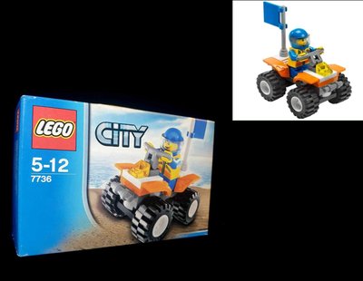 B-2 櫃 ： LEGO 7736 沙灘電單車 城市系列 COAST GUARD QUAD BIKE　富貴玩具店