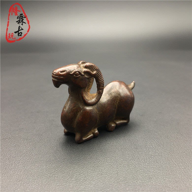 中国　古銅青銅　盆景　人物置物　D  R4084