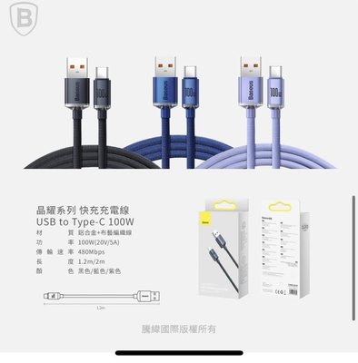 100W晶耀Type C閃充線 三星 Galaxy A13 5G /A23 5G《手機加長快充線快速充電線傳輸線編織線》