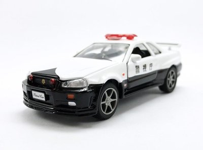 【秉田屋】現貨 Diapet Nissan 日產 Skyline GT-R GTR R34 警車 警視廳 1/43