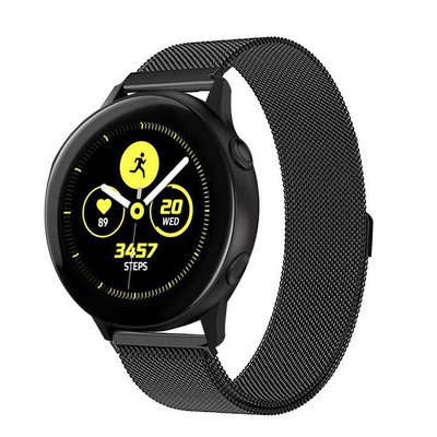 A適配一加 OnePlu百年老店s Watch智能手錶46mm時尚米蘭透氣不銹鋼錶帶22mm