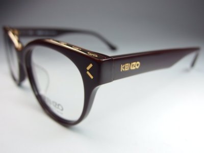 信義計劃 眼鏡 KENZO G204A 法國製 膠框 金屬眉樑 光學眼鏡 亞洲版加高鼻墊 eyeglasses .