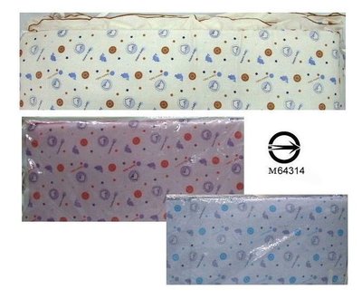 @企鵝寶貝@小海豚嬰兒床床圍*台灣製造*有米.淺藍.粉紅色 L尺寸