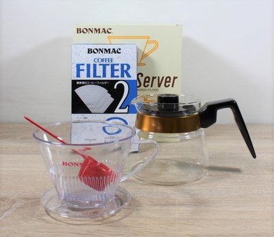 日本 BONMAC 咖啡濾杯 咖啡壺 Coffee Dripper&Server 2人份 1800637