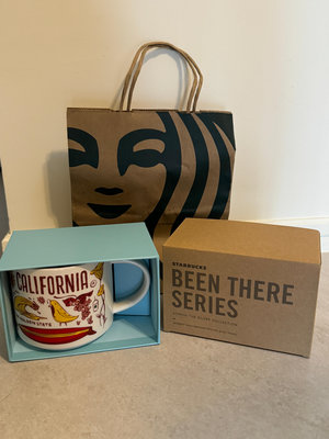 全新 含盒 含袋 美國 加州 California 星巴克 STARBUCKS 城市馬克杯 咖啡杯 BTS 系列 414ml