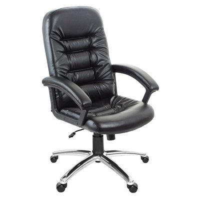 GXG 高背皮面 電腦椅 (鋁合金腳座/防刮輪) 型號1001 LU