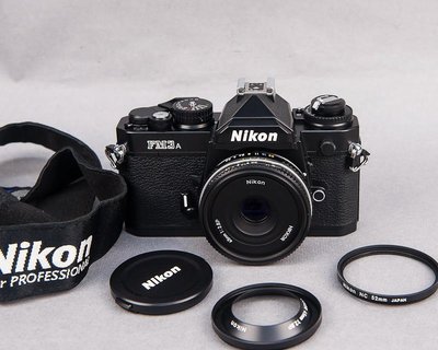 *JAZZ 棧 * 極新Nikon FM3A 絕版末代機械式黑機+ Nikon 45mm F2.8P