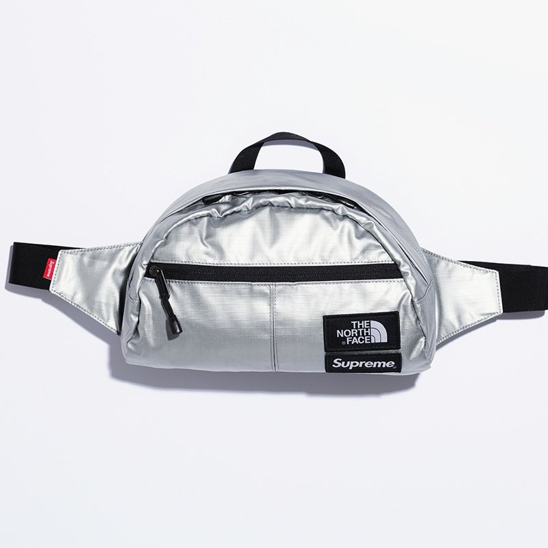 ☆LimeLight☆ Supreme x The North Face Metallic Waist Bag 腰包