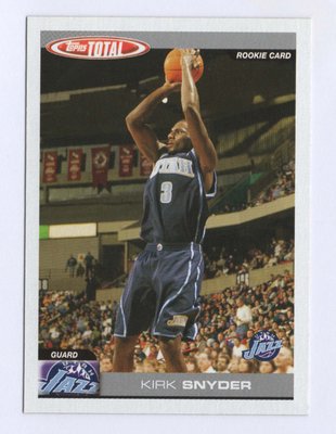 [NBA]2005 TOPPS TOTAL KIRK SNYDER RC 新人卡 #332