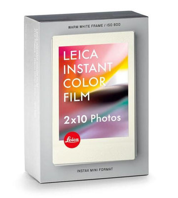 徠卡底片 leica instant color film 白色 20片 包裝 for Leica SOFORT2 SOFORT 拍立得