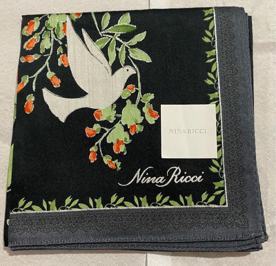 日本手帕  擦手巾 nina ricci  no.116-4 57cm 大尺寸 可當領巾