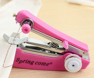 ☆╮布咕咕╭☆可擕式袖珍手動縫紉機 簡易型diy手持縫紉機
