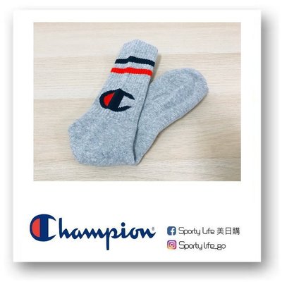 【SL美日購】Champion Big "C" Crew Socks 籃球襪 長襪 襪子 冠軍長襪 中筒襪