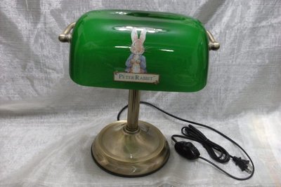 彼得兔 比德兔銀行燈(綠色)抬燈 檯燈 桌燈 小夜燈 附調光器