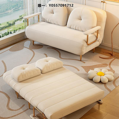 客廳沙發多功能折疊沙發床兩用布藝沙發簡易單人客廳出租折疊床懶人小戶型客廳沙發家具