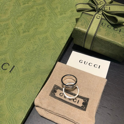 Gucci 古馳Ghost戒指6mm非常推薦 情侶款 閨蜜款 NO66101