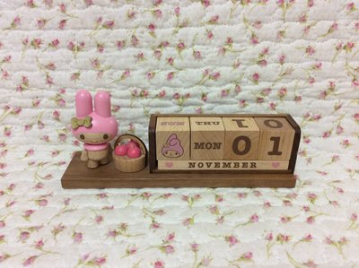 Sanrio My Melody 美樂蒂立體造型木製桌曆《2013年商品》收藏出清特價