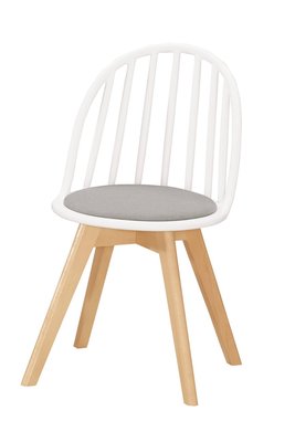 【生活家傢俱】CM-651-2：白色造型餐椅【台中家具】塑膠椅 書桌椅 洽談椅 休閒椅 北歐風 耐衝擊PP