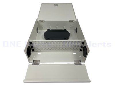 萬赫KC02-48C-DW-S 48芯壁掛光纖終端箱(雙開) S 48路光纖盒 48口光纖箱 末端光纖收容箱 光纖收容盒