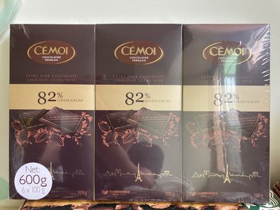 【佩佩的店】COSTCO 好市多 CÉMOI 82% 黑巧克力 100公克 X 6入 新莊可自取