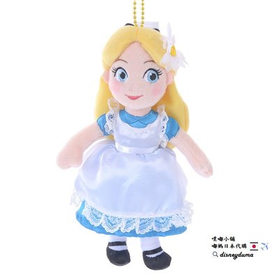 【噗嘟小舖】現貨 日本正版 愛麗絲 玩偶 吊飾 別針 迪士尼 購於日本 花朵 掛飾 娃娃 Alice 生日禮物 情人節
