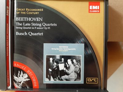 Busch Quartet,Beethoven-The Late String Quartets＆Op.95布許四重奏，貝多芬-晚期及作品95等7首弦樂四重奏.