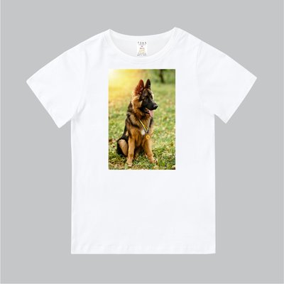T365 MIT 親子 童裝 T恤 T-shirt 短T 狗 DOG 狼犬 德國狼犬 German Wolfhound