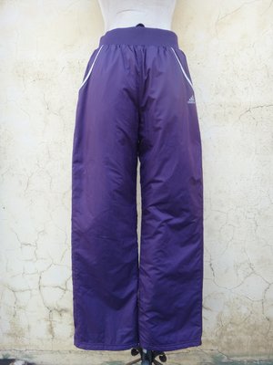 jacob00765100 ~ 正品 adidas 紫色 鋪棉 防風運動休閒長褲 Size: 164