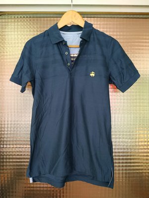 美國紐約百年品牌 Brooks Brothers 1818 海軍藍色素面網眼休閒POLO衫T恤上衣(男)