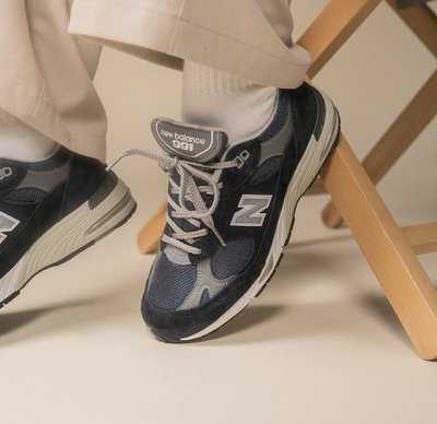 現貨 iShoes正品 New Balance 991 女鞋 英製 海軍藍 復古 流行 慢跑 休閒鞋 W991NV B