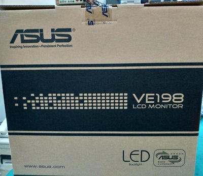 全新未拆ASUS 華碩電腦寬影幕VE198T 19吋