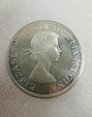 1964年加拿大1元一元紀念銀幣 伊麗莎
