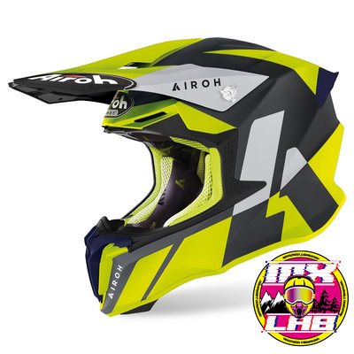 𝕸滑胎實驗室𝖃 Airoh® Twist 2.0 Lift 全罩 安全帽 越野帽 消光 黃色 越野 滑胎 林道