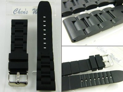 22mm 24mm代用Panerai 沛納海 精工 seiko ORIS 卡地亞進口三板鋼帶款矽膠錶帶兩件免運