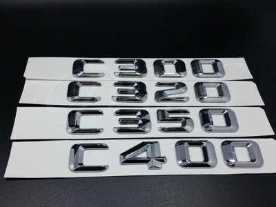 賓士Benz 標改裝車標15款C300 C320 C350 C400 AMG 字母數字后尾標汽車車標貼標尾標 高品質