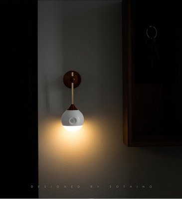 引力美學 SOTHING 壁掛式 小明 小夜燈 光控 人體自動感應 走廊臥室 餵奶燈 雙面膠簡易安裝