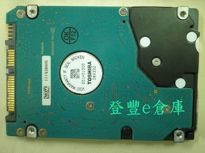 【登豐e倉庫】DF107 Toshiba MK1652GSX 160G SATA 電路板(整顆)硬碟