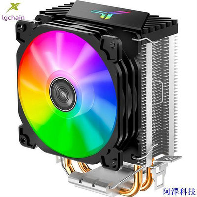 安東科技清倉折扣!! Cr1200 CPU 空氣冷卻器 RGB 3Pin 2 熱管 CPU 散熱器 LGA 自動照明冷卻風扇