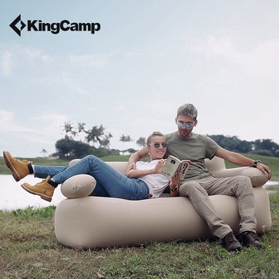 kingcamp戶外充氣沙發雙人露營懶人充氣沙發椅便攜氣墊床