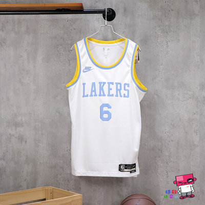 球鞋補習班 NIKE NBA LAKERS 洛杉磯湖人 LEBRON JAMES 復古版 球衣 DO9448-101