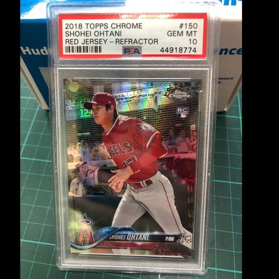 Topps Chrome Red Jersey Refractor Ohtani Rc Psa10 大谷翔平