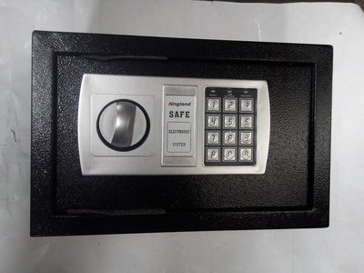 福利品 -20E特價 黑色 的電子式保險箱-小型收納櫃/保險櫃/密碼鎖/金庫/