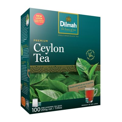 錫蘭紅茶Dilmah 斯里蘭卡第一品牌 帝瑪100%錫蘭小紅茶包 2g*100入*12盒