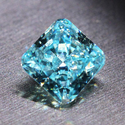 戒指冰花切割海藍寶石裸石戒面正方形戒指項鍊鑲嵌天藍色小清新