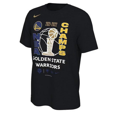 熱賣精選 NBA T恤 21-22賽季 NBA 西部賽區 勇士隊 總冠軍 球員出場服 球迷版 籃球運動T恤 勇士總冠軍獎杯T恤