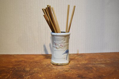 早期-陶器.胭脂紅 筷籠.筷子籠.筷筒
