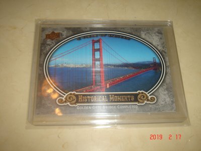 美國職棒 金門大橋 Golden Gate Bridge 09 UD A Piece of History 球員卡