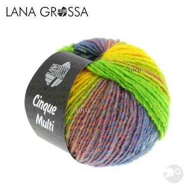 【大嘴鳥】Lana Grossa 新克花漸層 Cinque Multi 毛線 編織線材 歐洲進口
