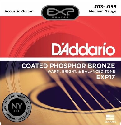 【老羊樂器店】DAddario EXP17 磷青銅 (13-56) 民謠吉他 木吉他 吉他弦 民謠吉他弦 木吉他弦