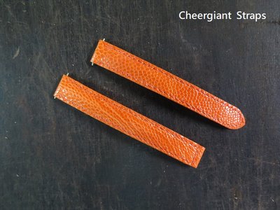 卡地亞鴕鳥皮錶帶可訂顏色尺寸巧將手工錶帶CARTIER ostrich strap Cheergiant Straps
